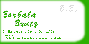 borbala bautz business card